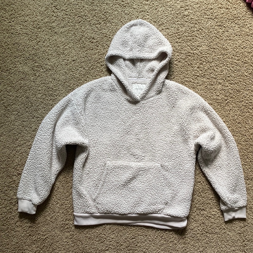 AE women’s sherpa hoodie (size S)